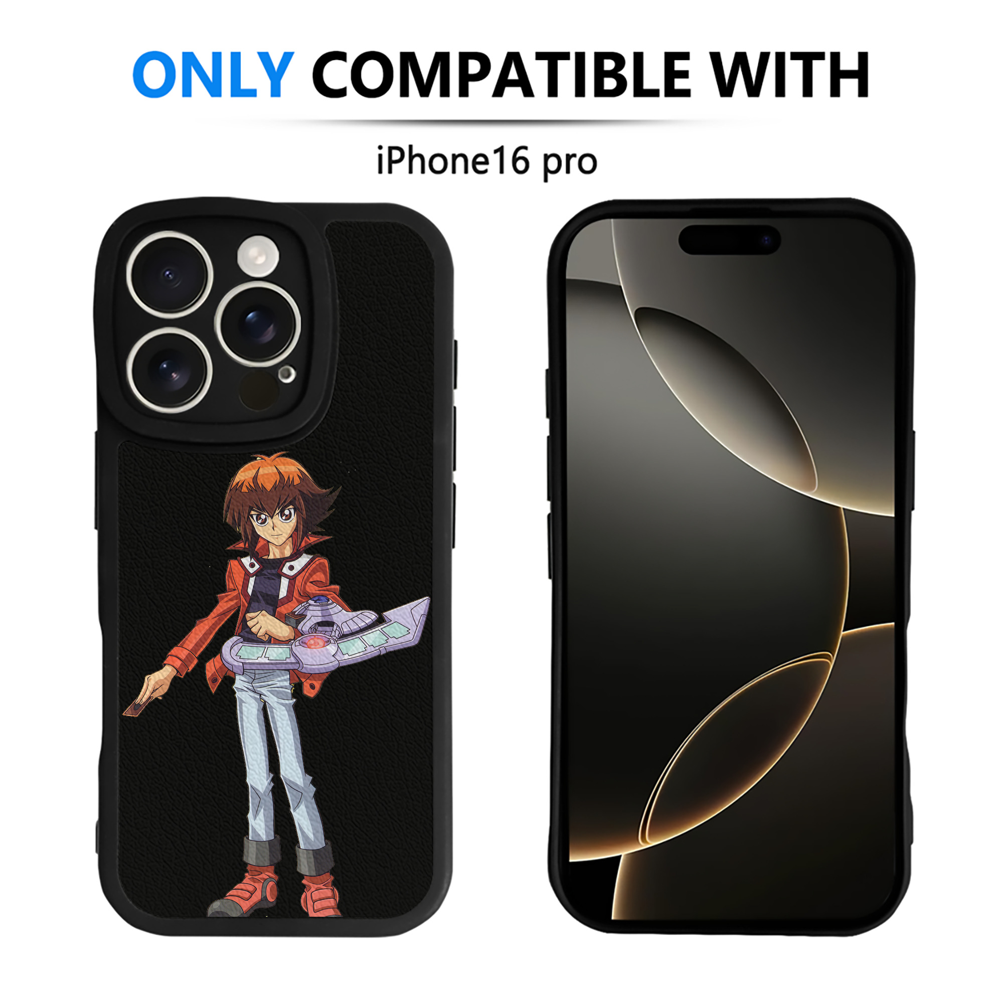 遊☆戯☆王 Yu-Gi-Oh! 【iPhone 16シリーズ対応】シリコンスマホケース（レザー調） 材質：シリコン